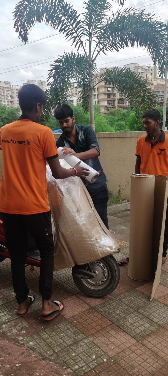 Loading bike in Alibaug