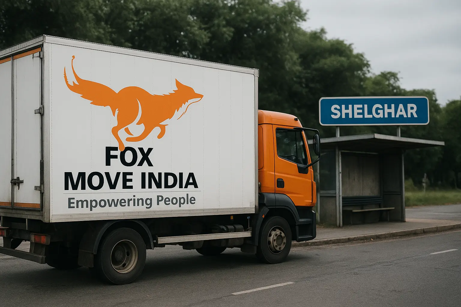 Fox Move India packers and movers truck in Shelghar